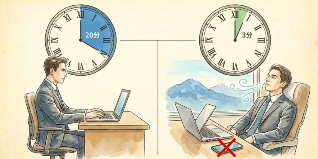 移動中の快適さを保つための休憩時間
