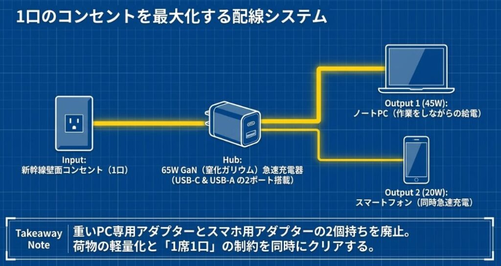 自由席で電源付きの座席を確保するコツ