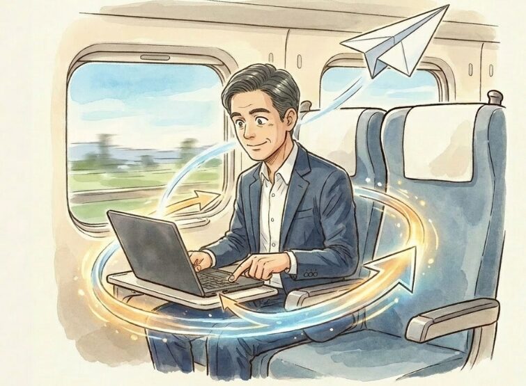 ステップ1:機内モードの確認と再起動