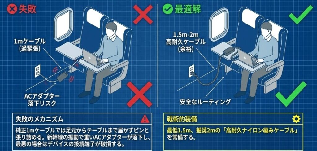 普通車で充電器のコードが届かない失敗を防ぐ対策