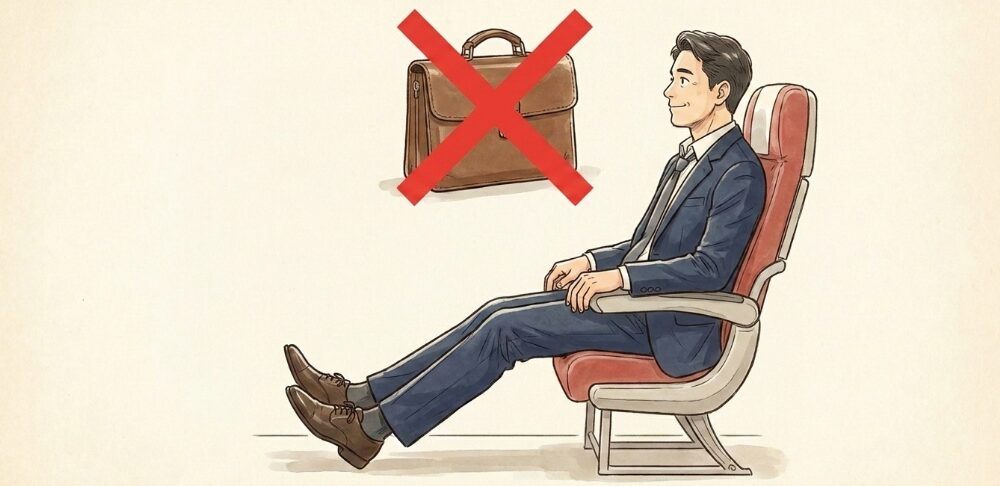 足元が広い非常口座席の注意点