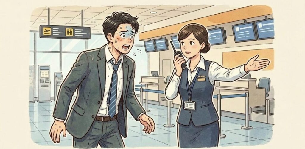 ギリギリの到着で搭乗に間に合わない場合