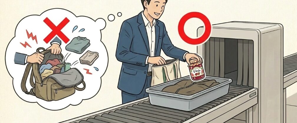 保安検査場をスムーズに通過するための準備