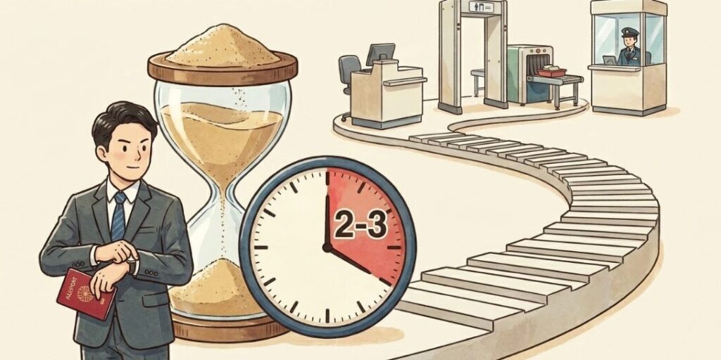 国際線出発時に必要なゆとりある到着時間