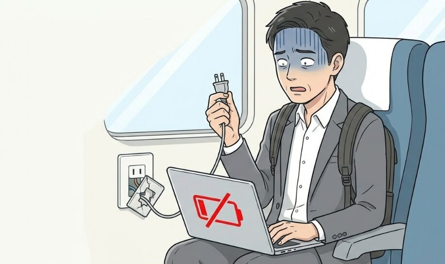 争奪戦?コンセントが使えなかったあの日の絶望感