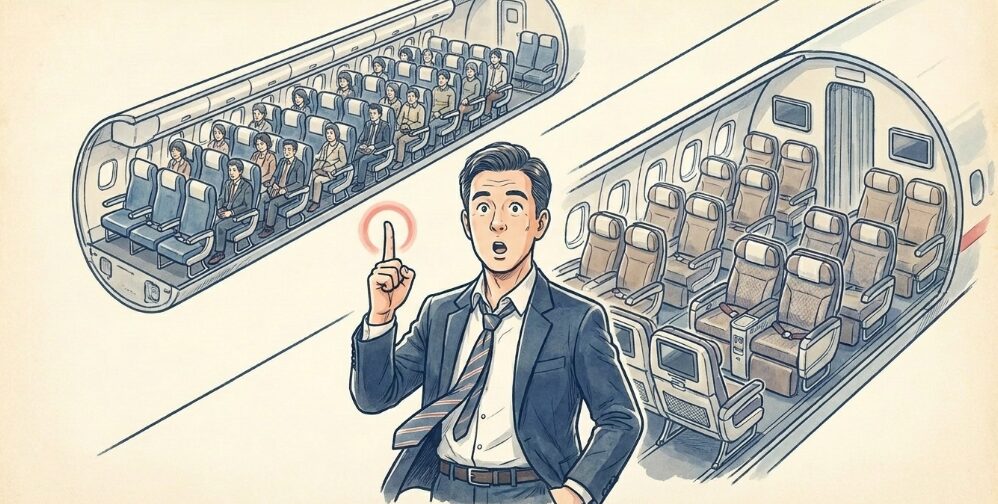 国内線と国際線で異なる広さ