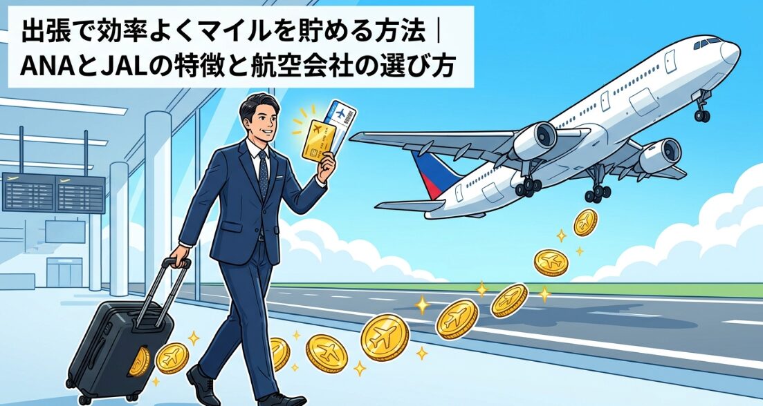 出張で効率よくマイルを貯める方法