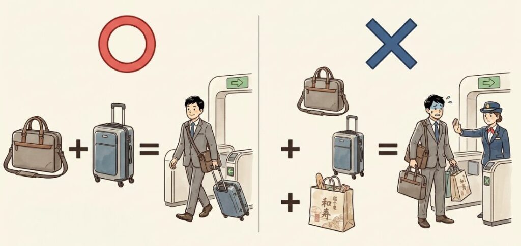 機内持ち込みサイズの規定と個数制限