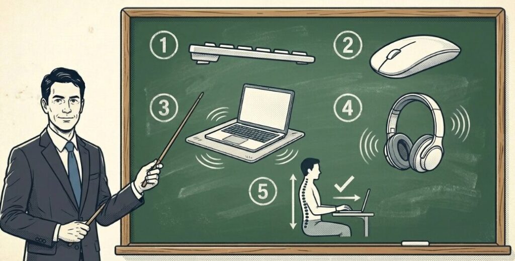 「新幹線でPC音がうるさい」を解決する僕の静音化術5選