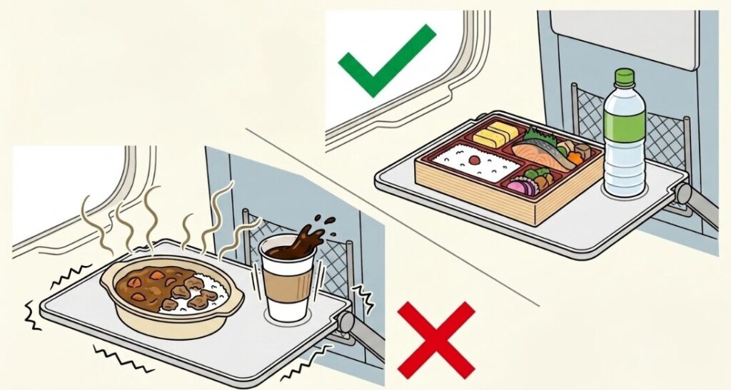 車内での食事を存分に楽しむ駅弁と飲み物の選び方