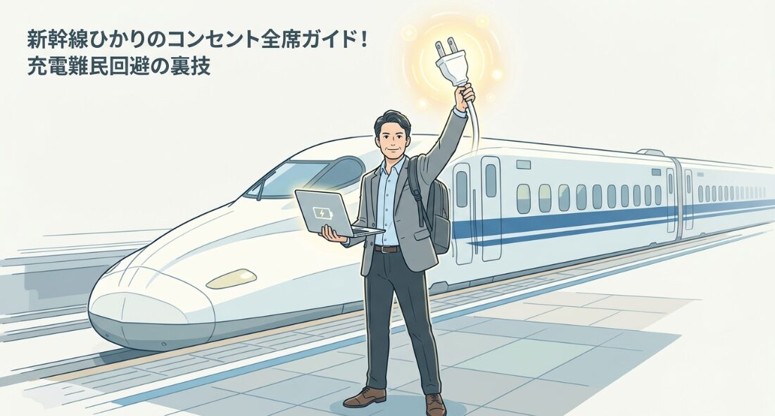 新幹線ひかりのコンセント
