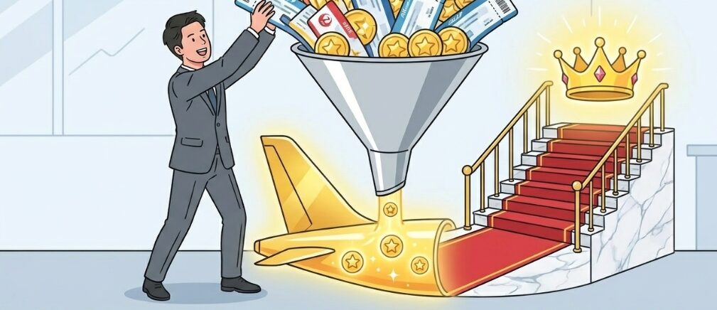 利用する航空会社はなるべく一つに絞る