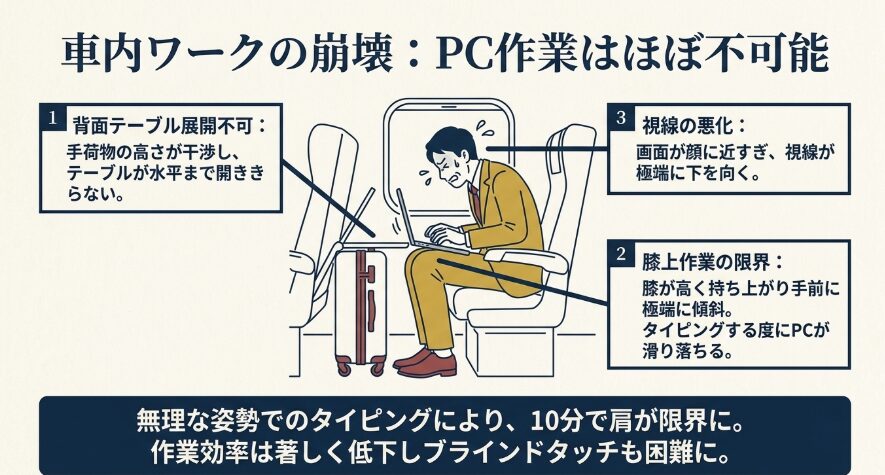 足元置きでノートPCを使う失敗談