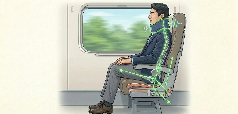 新幹線移動にも共通する正しい座り方