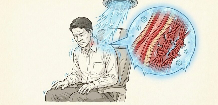 機内の冷気と乾燥が筋肉を硬直させる罠