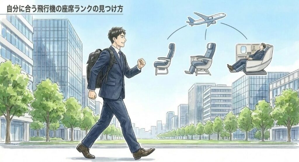 自分に合う飛行機の座席ランクの見つけ方