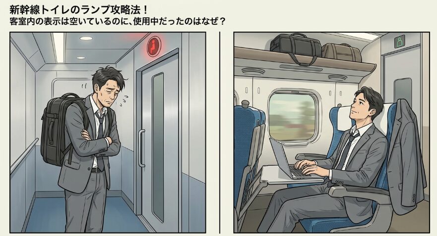 新幹線トイレのランプ攻略法