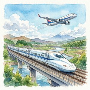 新幹線＆飛行機