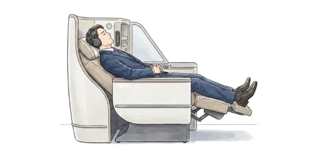 プレミアムクラスで眠れるか試した結果