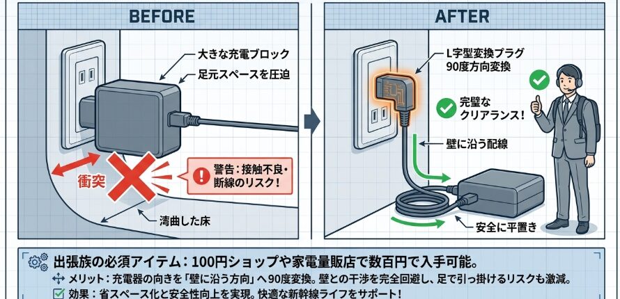 一瞬で解決するL字型変換プラグのメリット
