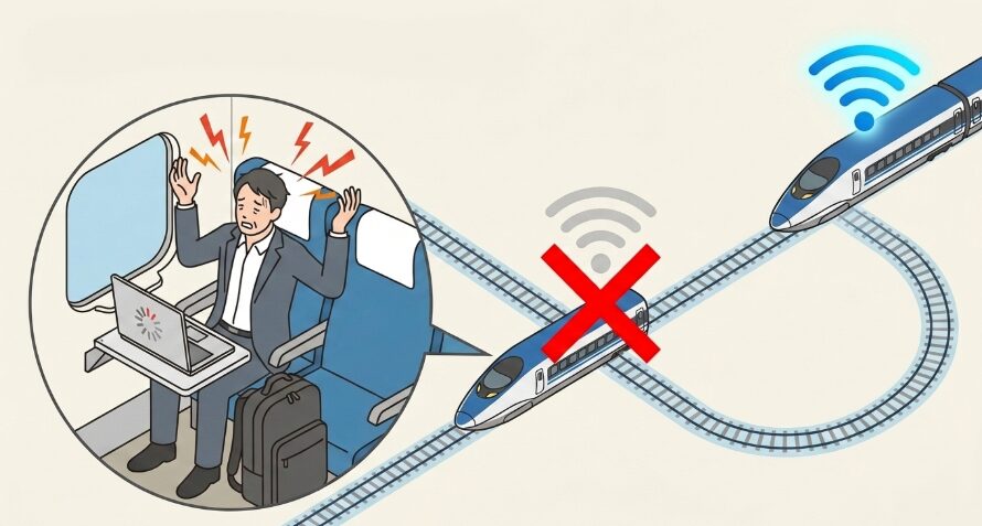 東京大阪間で繋がらないリアルな悩み