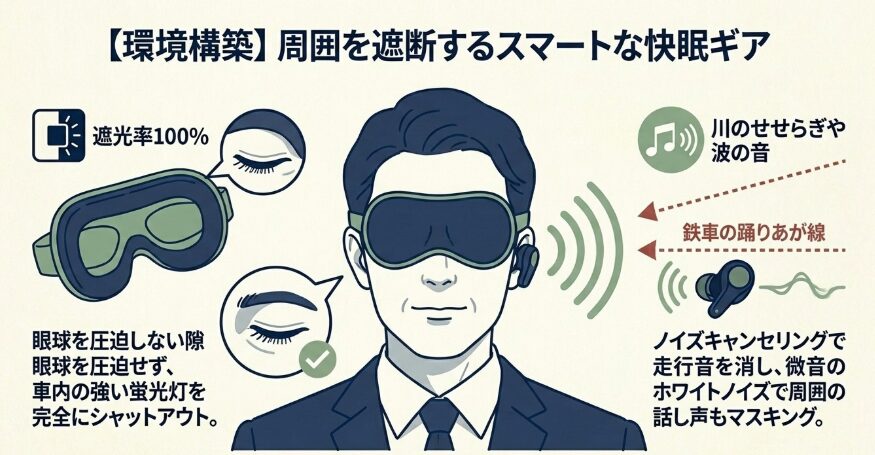隣の人が気にならないスマートな快眠グッズ