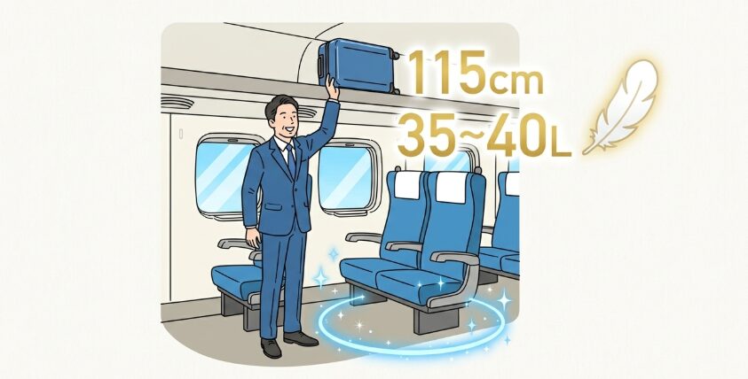東京大阪間の移動で快適だったおすすめの大きさ