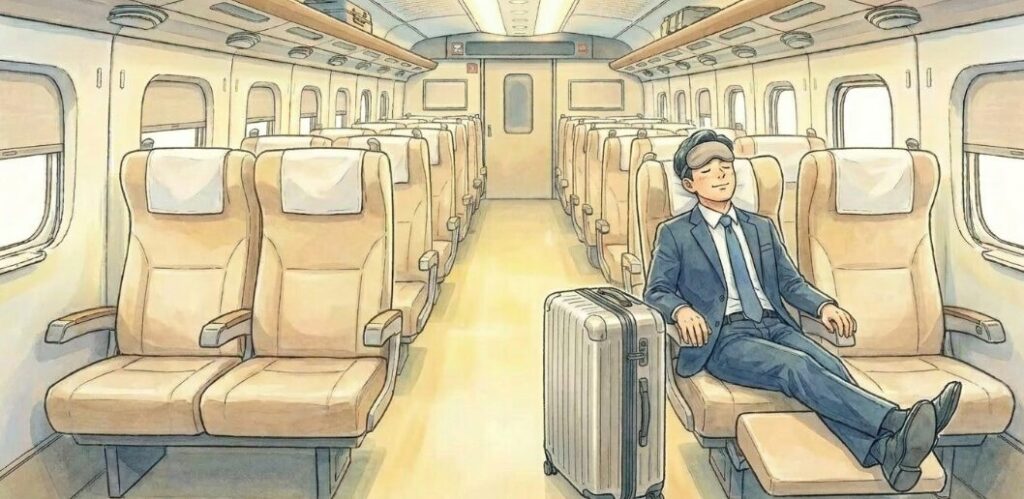 直前でも空いているグリーン車という最高の選択肢
