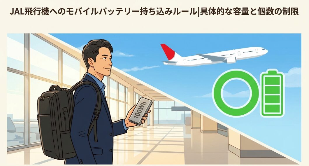 JAL飛行機へのモバイルバッテリー持ち込みルール