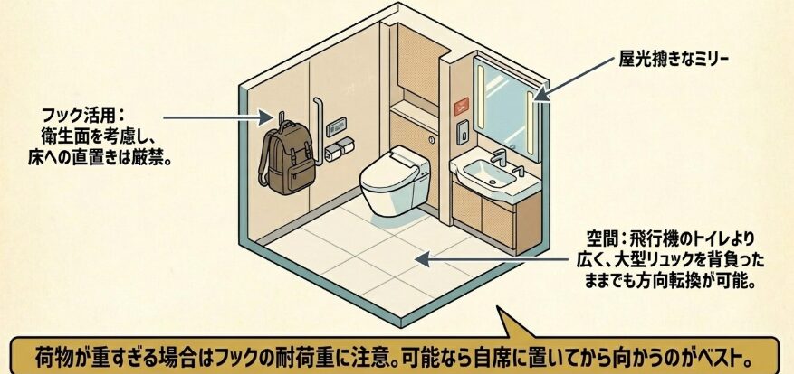 実際に乗って比較した個室内の広さと使い心地