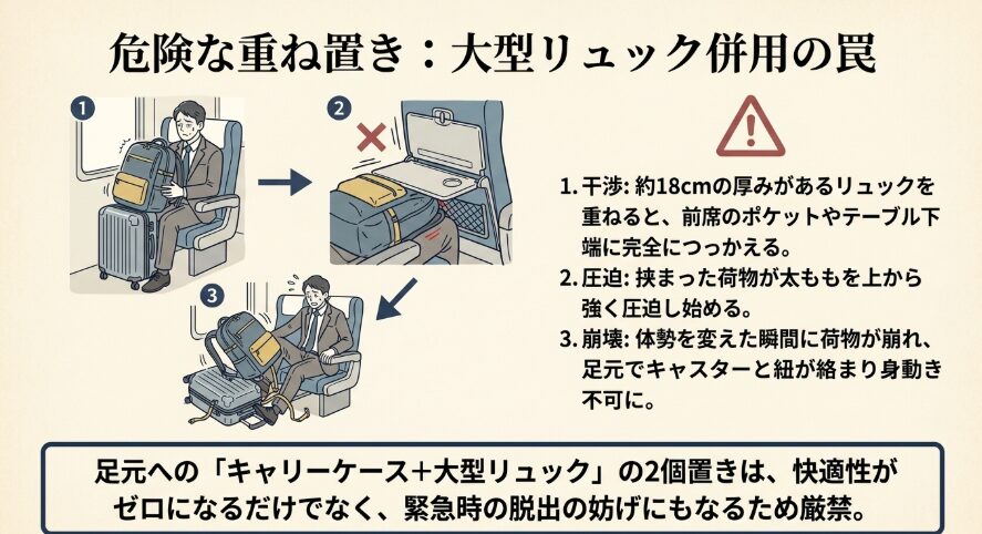 出張用ビジネスリュックとの併用