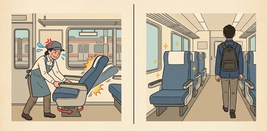 座席を戻さないで降りるデメリットと乗車マナー