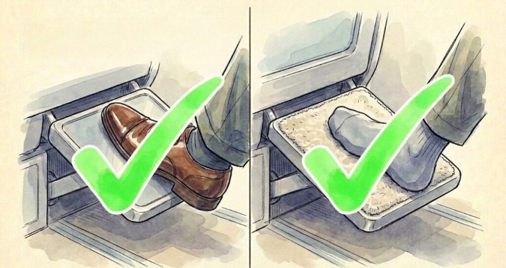 布面と革面を使い分ける車内マナーの基本