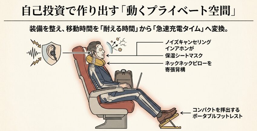 「移動だけで確実に体力が削られる」を克服する快適グッズの賢い選び方