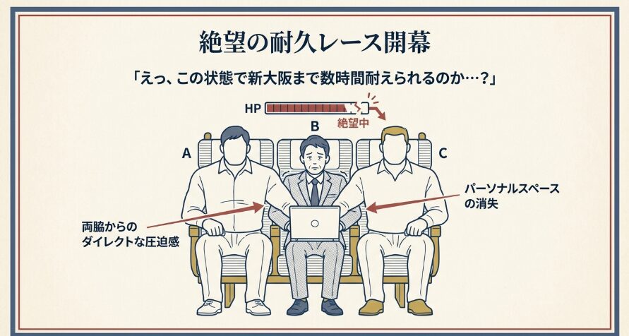 新幹線で隣が体格の良い方だった時の絶望…!座席選択で快適移動を死守する裏技