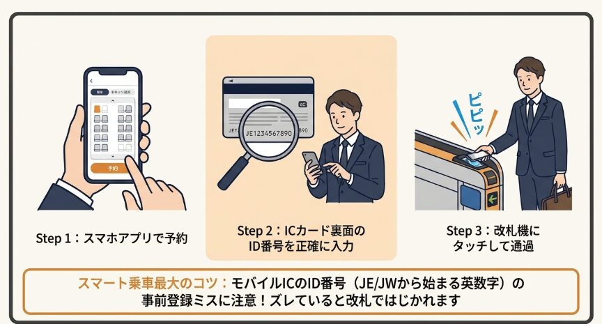 チケットレス乗車の手順とコツ