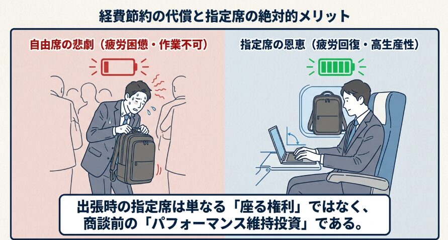新幹線出張で指定席を選ぶメリットと私の失敗談