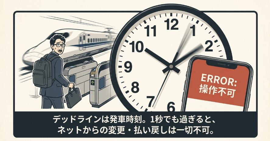 出発直前に変更ボタンを押した私の失敗談