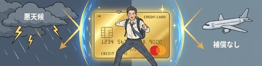 クレジットカードの航空便遅延保険を活用