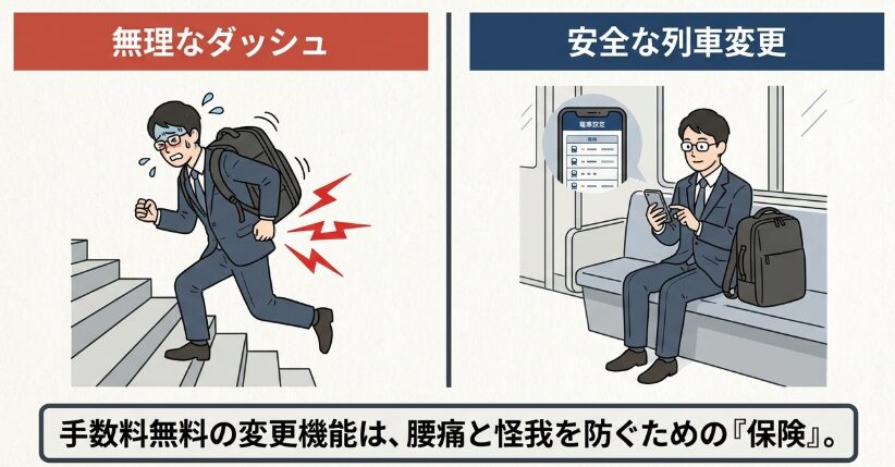 3WAYバッグを抱えて走るリスクを減らす