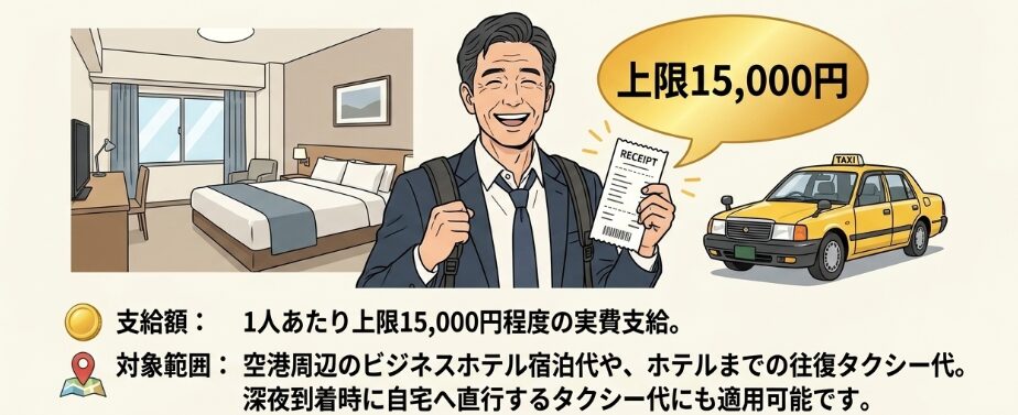 JALとANAは上限1万5千円の実費補償