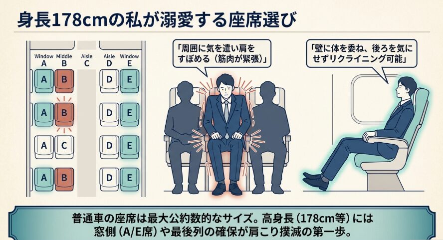 身長178cmの私が溺愛する座席選び