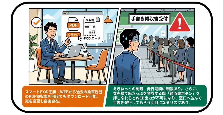 領収書発行の手間で比較する経費精算の現実