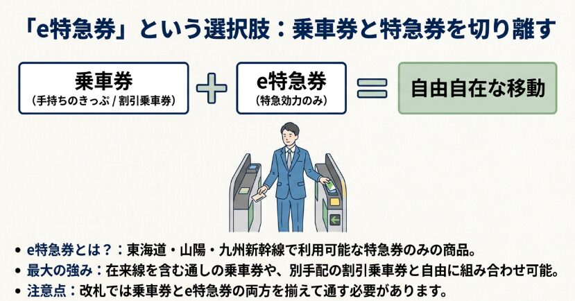 エクスプレス予約で特急券のみを買う意味