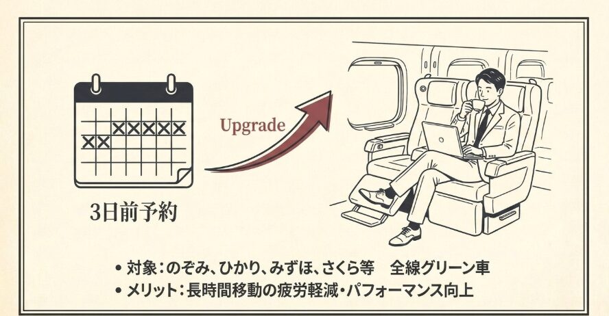 グリーン車にお得に乗れる「EX早特3」