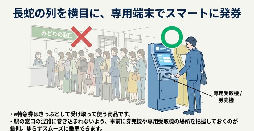 窓口に並ばない工夫
