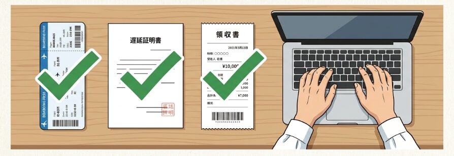 精算時に必要な書類とオンライン申請の流れ