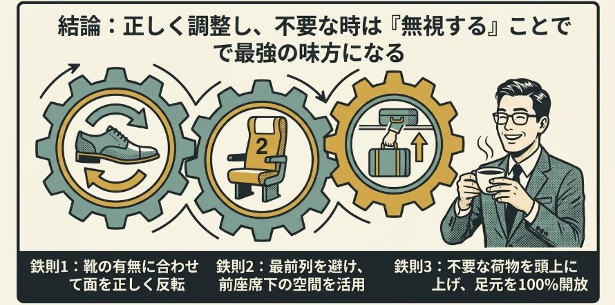 結局グリーン車のフットレストは邪魔なのかまとめ