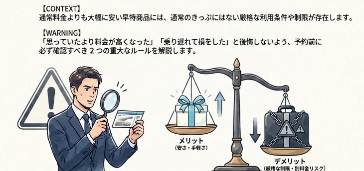 早特商品を使う前に確認!気をつけるべきデメリット