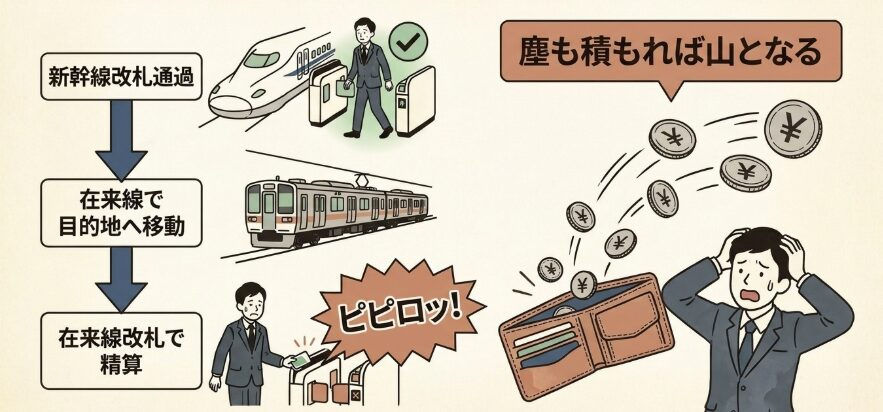 在来線乗り継ぎで損をした私の苦い経験